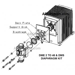 Diaphragm Kit, DME/S19, D57, includes Backplate