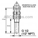 Injector - DN 8 PVDF/PTFE/PTFE 1/2 NPT. Alldos 522-4151